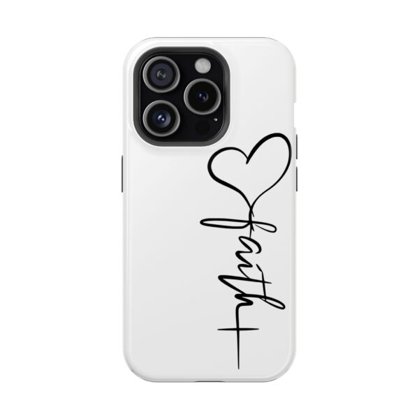 Faith Heart Script Magnetic Tough Phone Case – MagSafe Compatible