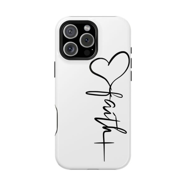Faith Heart Script Magnetic Tough Phone Case – MagSafe Compatible