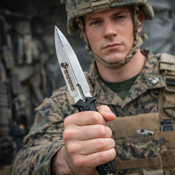 Official Marines 9.5" Fixed Blade Knife Official Marines 9.5" Fixed Blade Knife