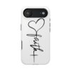 Faith Heart Script Magnetic Tough Phone Case – MagSafe Compatible