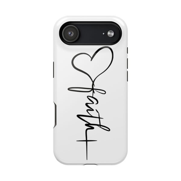 Faith Heart Script Magnetic Tough Phone Case – MagSafe Compatible