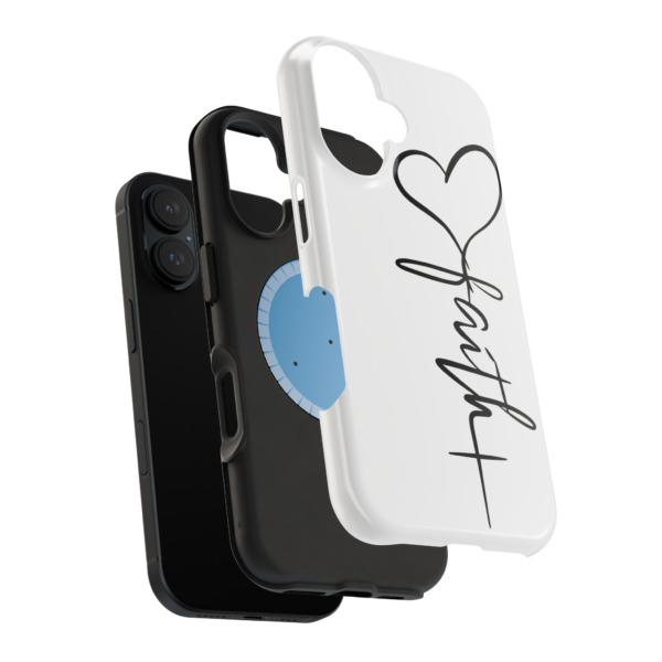 Faith Heart Script Magnetic Tough Phone Case – MagSafe Compatible