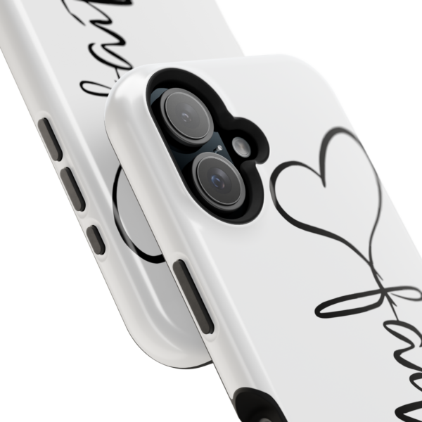 Faith Heart Script Magnetic Tough Phone Case – MagSafe Compatible