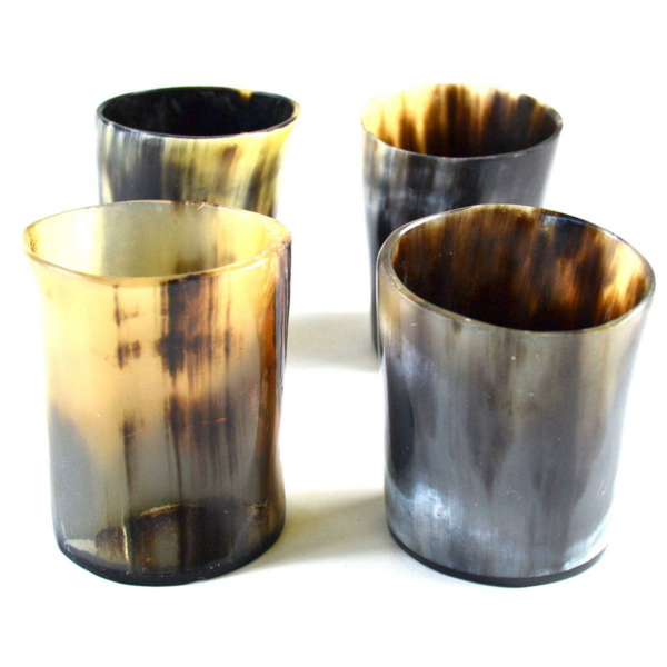 Buffalo Horn Shot Glass Set