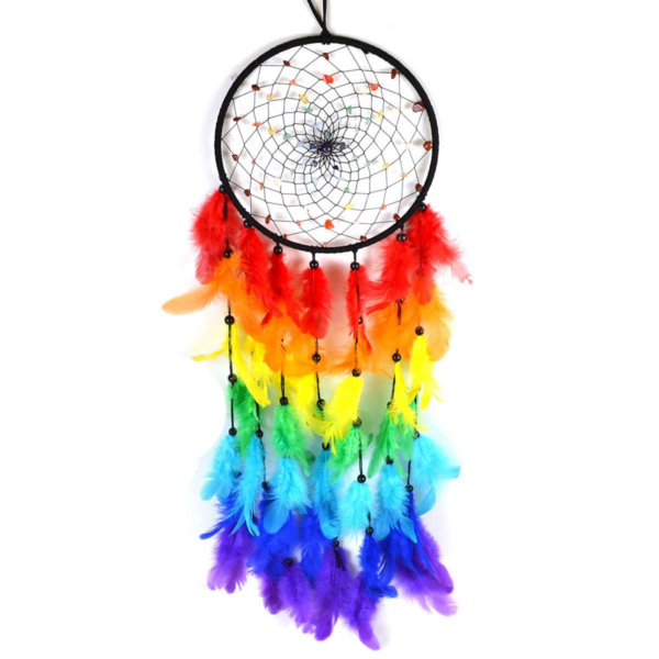 Rainbow Pride Dream Catcher Rainbow Pride Dream Catcher – 6.75" x 22"